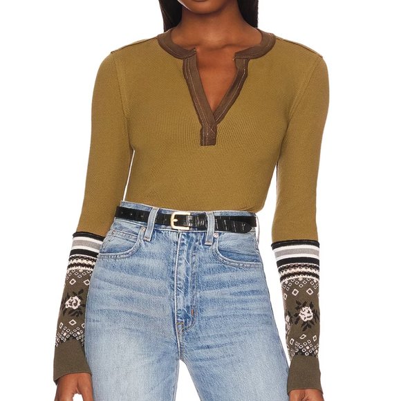 Free People Mikah Layering Cuff Top NWOT - Picture 4 of 6